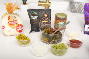 Here are the ingredients for the air-fryer taquitos; one of the quick and easy family dinners.