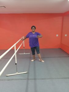 Christina taking what Richard Simmons to heart and taking a dance class