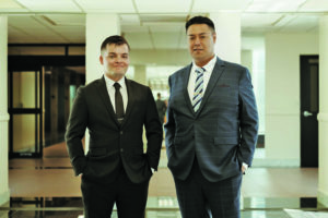 Jimmy Lai, his law partner Braden Turner