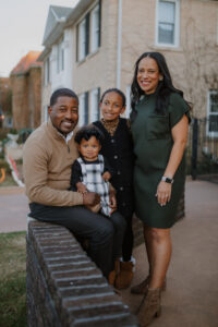 Camal Pennington, Torie Luster Pennington and their 2 children.