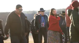 This reflective experience on the shortest day of the year will include interpretive walks up the FAM Mound, prayer and a round dance. At about 5:15, we will watch the winter solstice sun set through the mound tunnel. Dec. 21, 20424 (J Pat Carter)